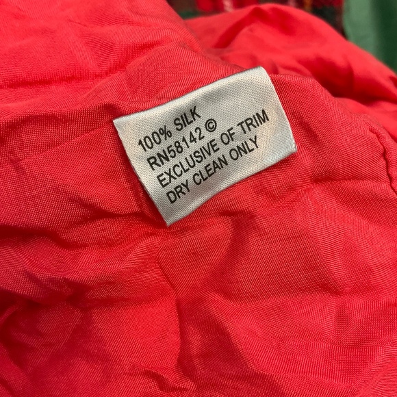 MUSE Boston Proper Mod Y2K pucci inspired retro floral silk Lotus dress coral 6 - Picture 3 of 15